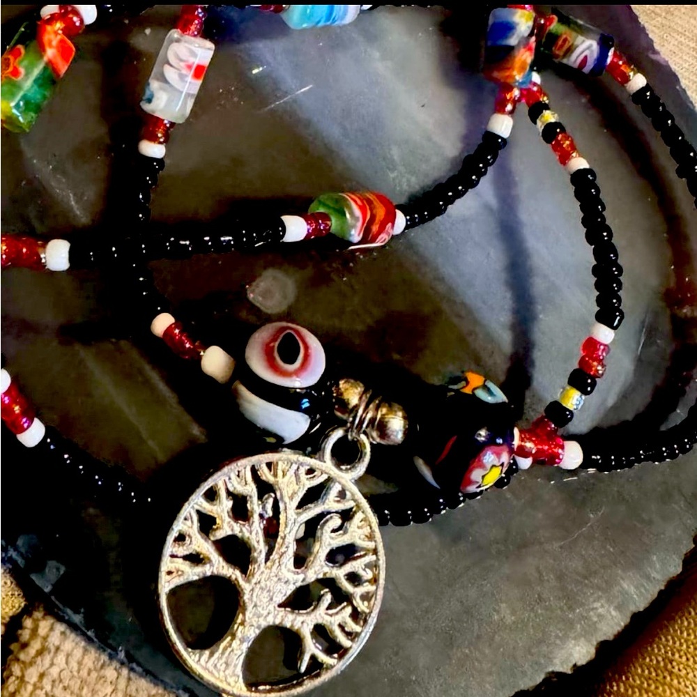 Beaded Tree of Life Necklace